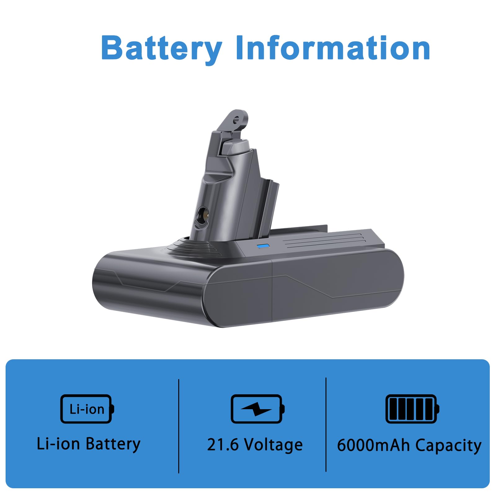 おん　a⑥ Amazon.com: 7.0Ah 21.6V Replacement for Dyson V6 Battery